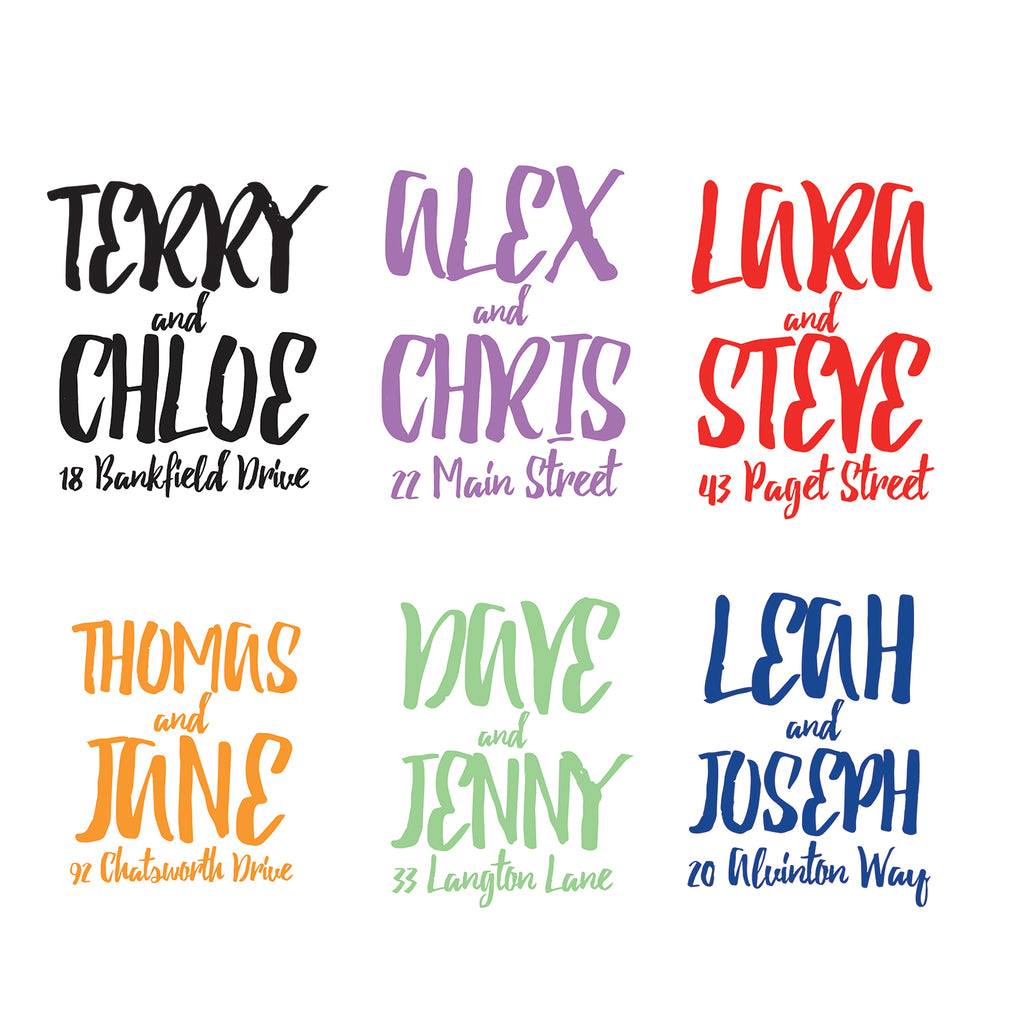 Personalised Couples Names Cushion