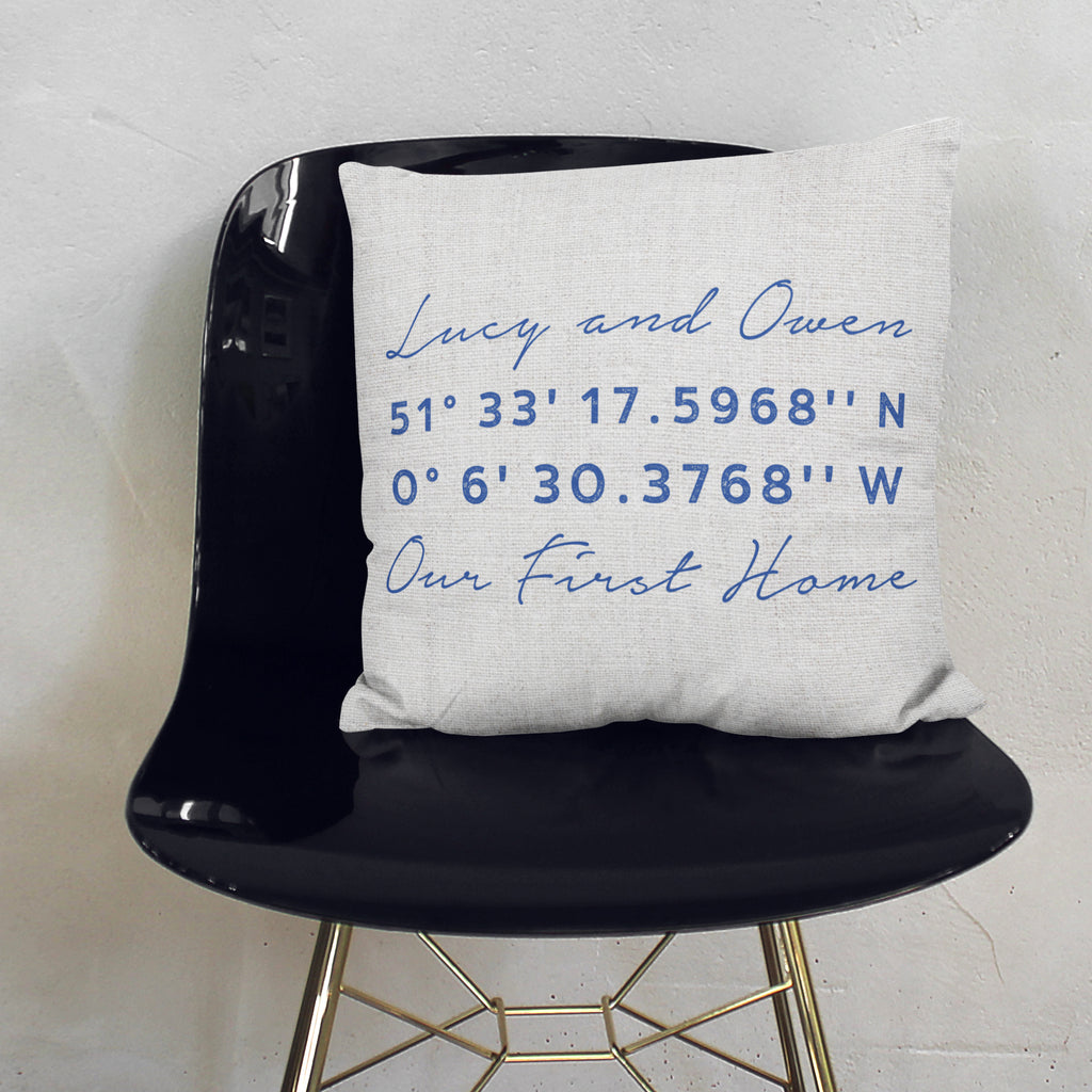 Personalised Co Ordinates Cushion