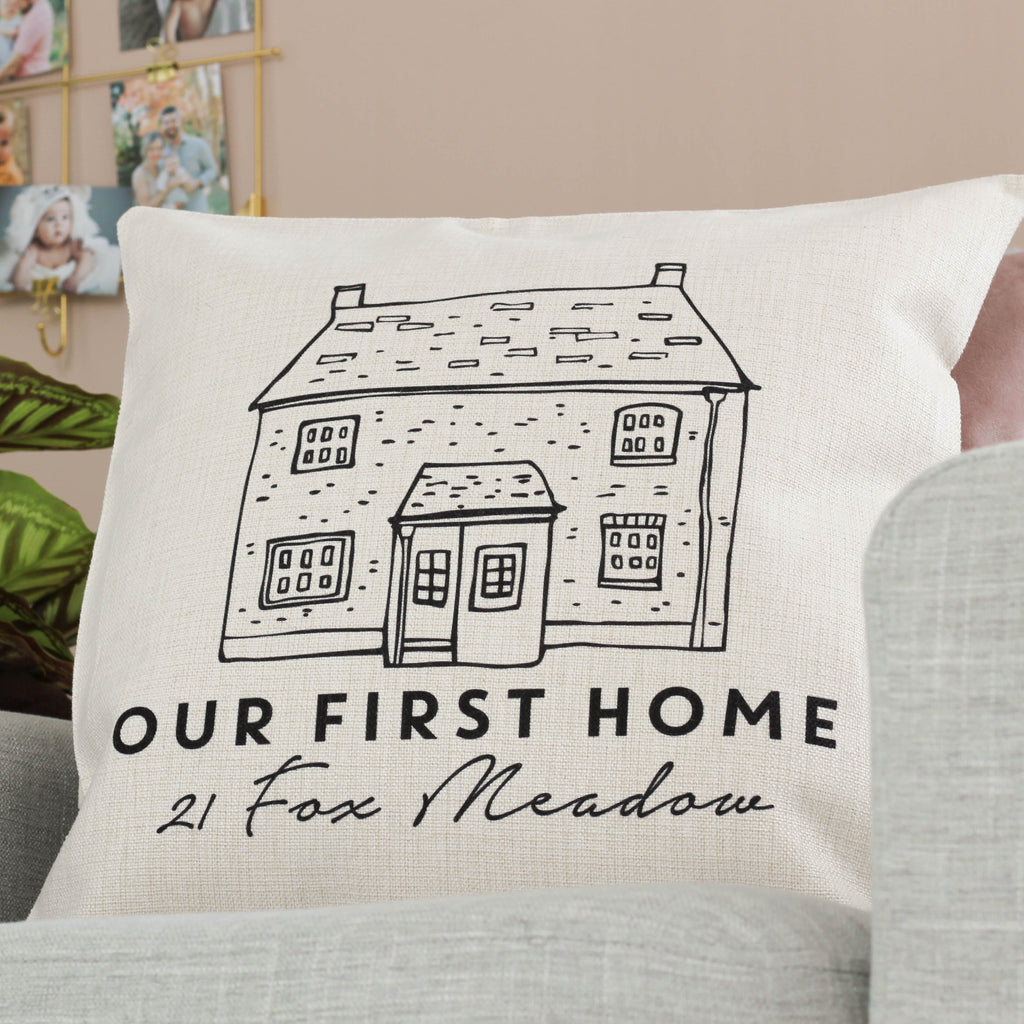 Personalised First House Cushion