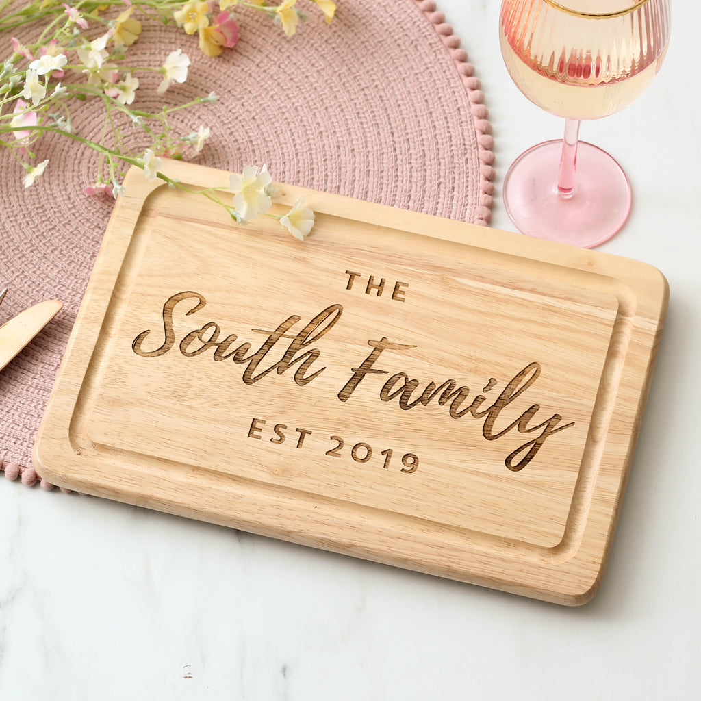 Personalised Family Chopping Board