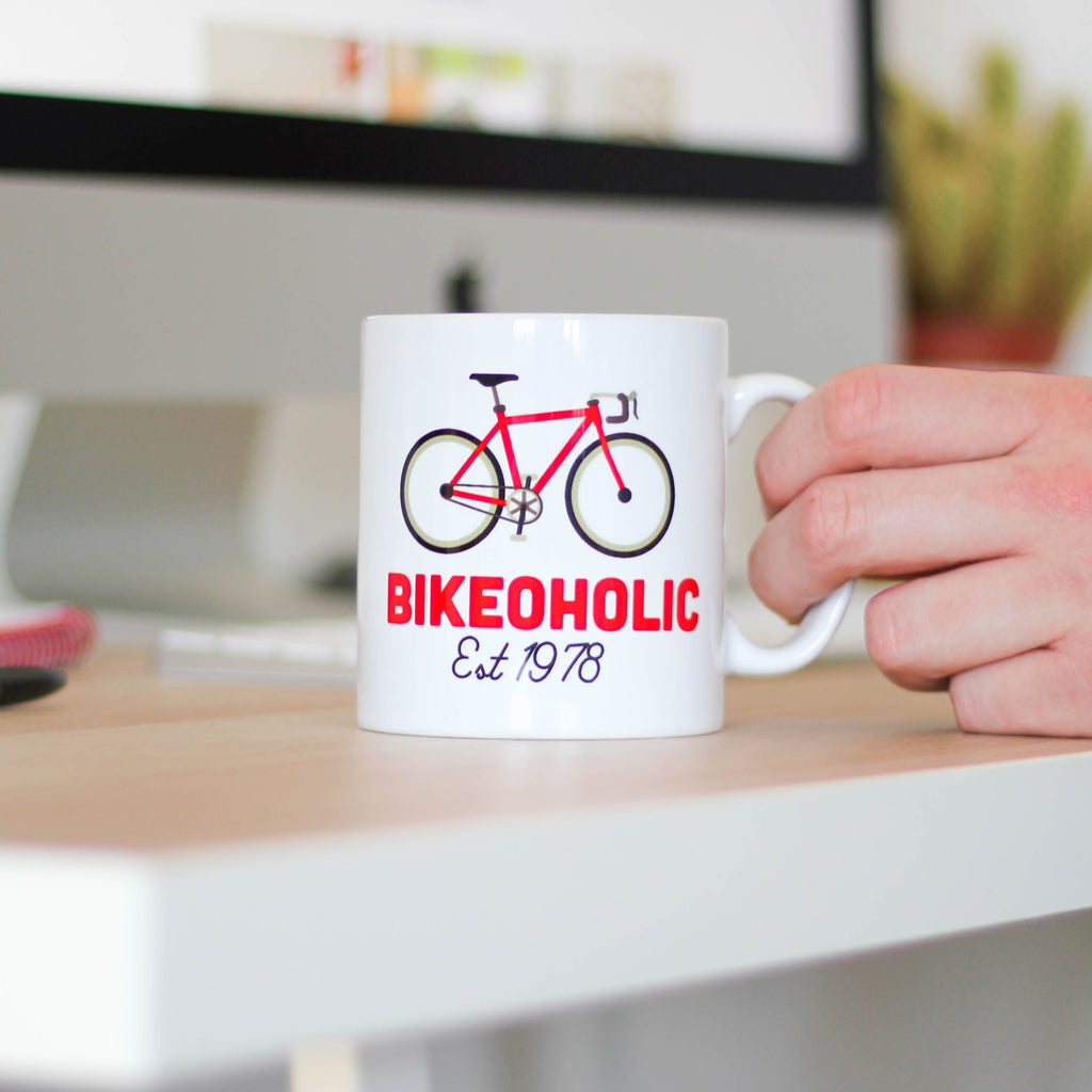 Personalised Bikeoholic Mug