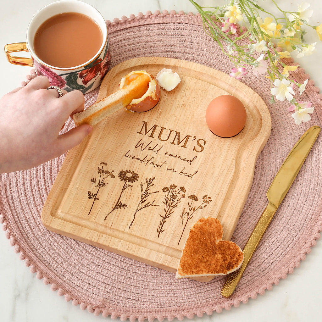 Personalised Mother's Day Toast And Egg Board