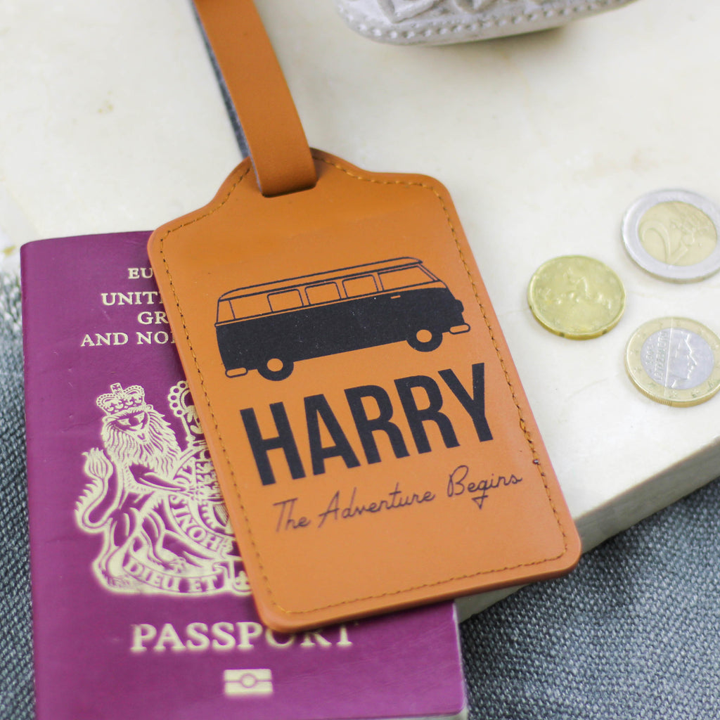 Personalised Campervan Luggage Tag