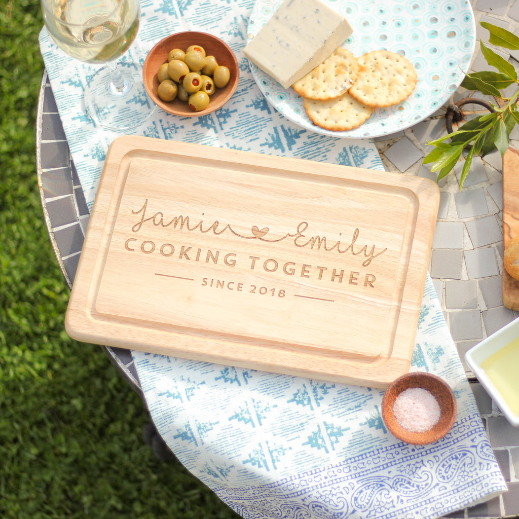 Personalised Cooking Together Chopping Board