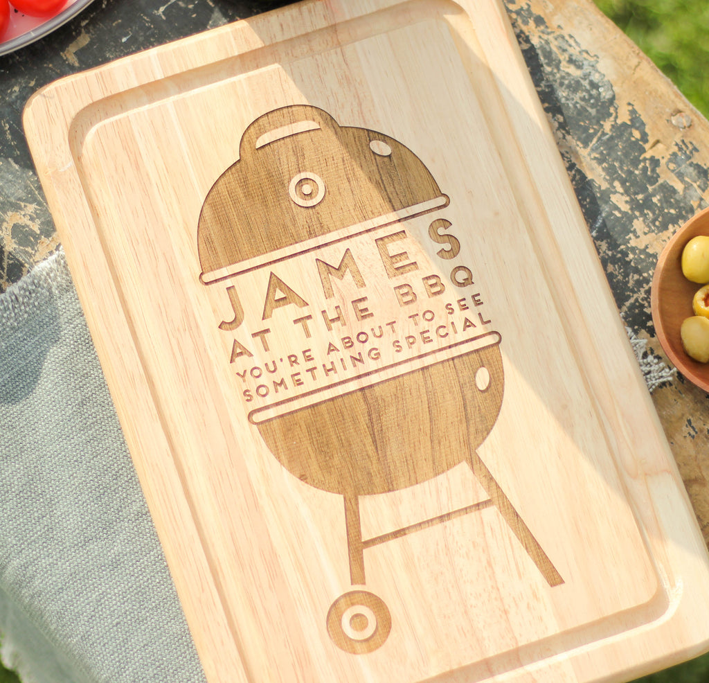 Personalised At The Barbecue Chopping Board