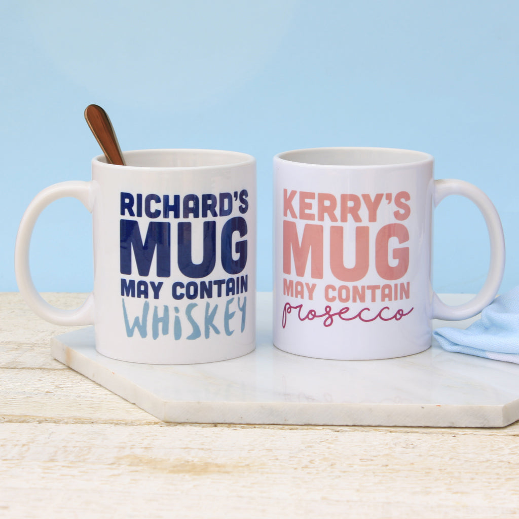 Personalised May Contain Mug