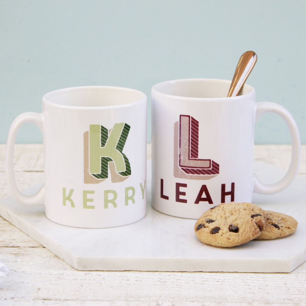 Personalised Carnival Letter Mug