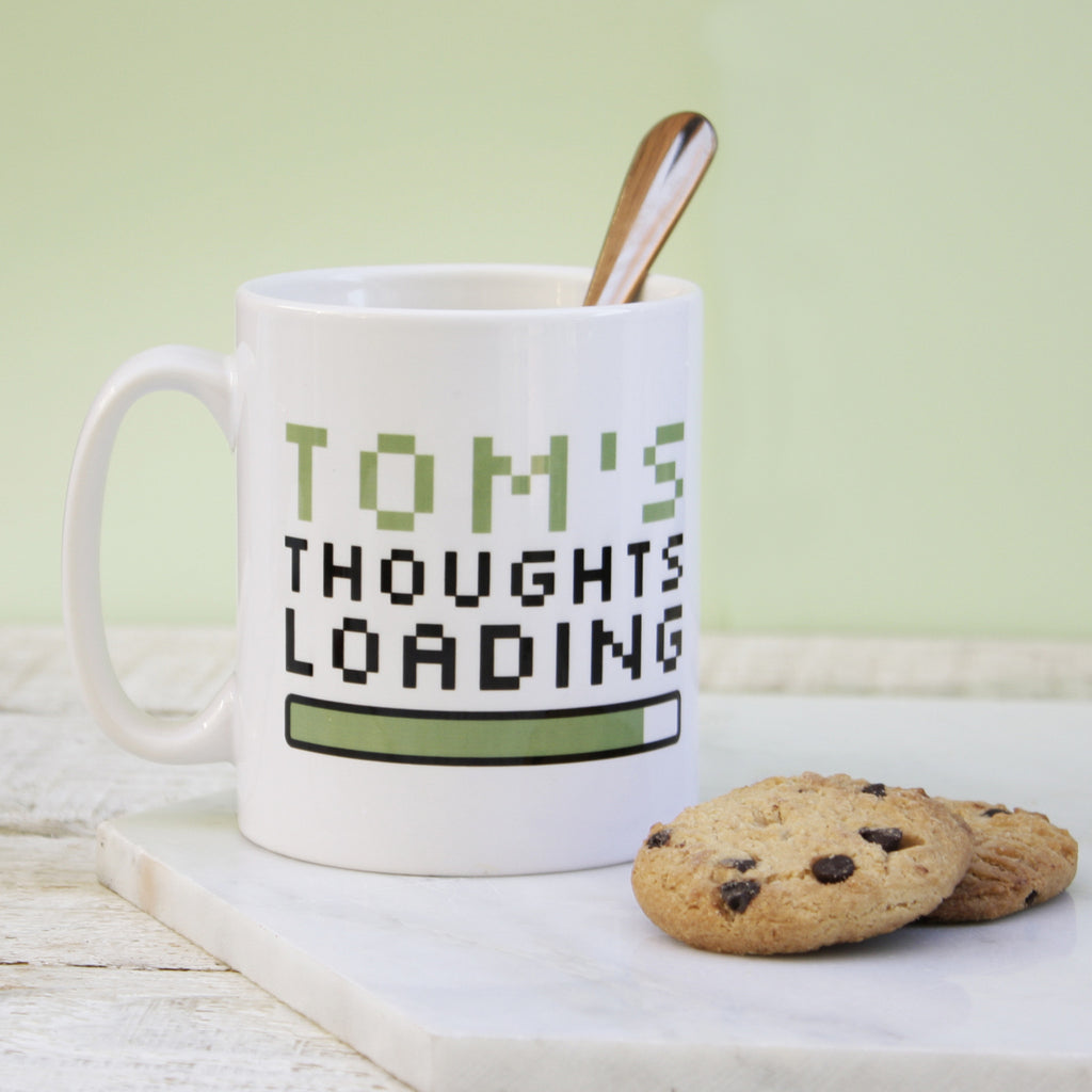 Personalised 'Thoughts Loading' Mug