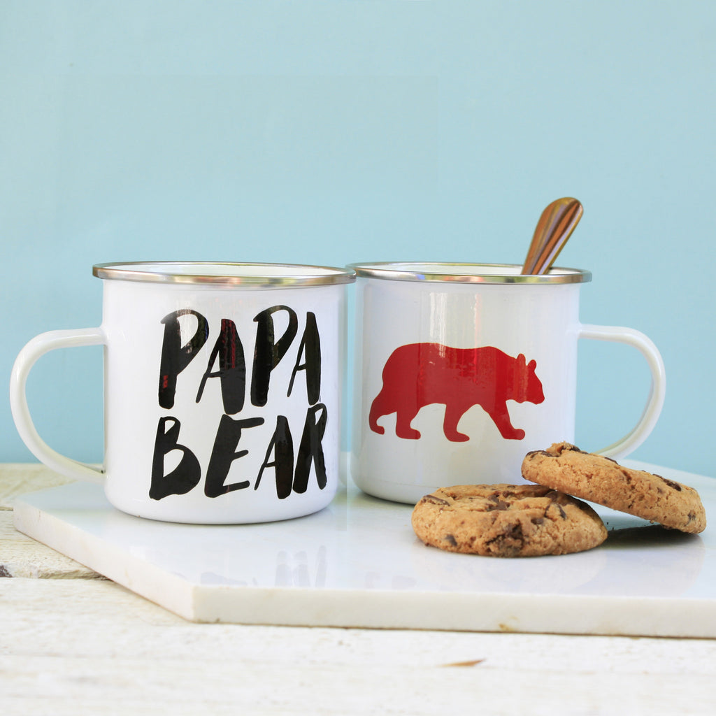 Papa Bear Enamel Mug