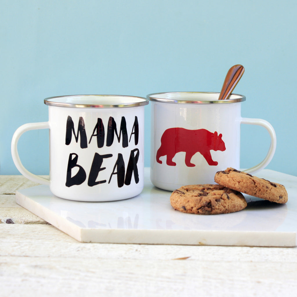 Mama Bear Enamel Mug