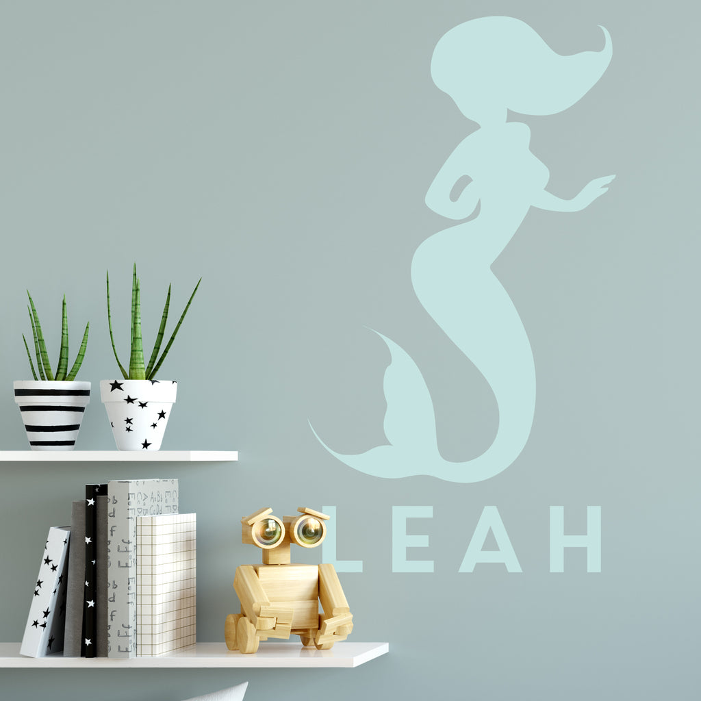 Personalised Mermaid Wall Sticker