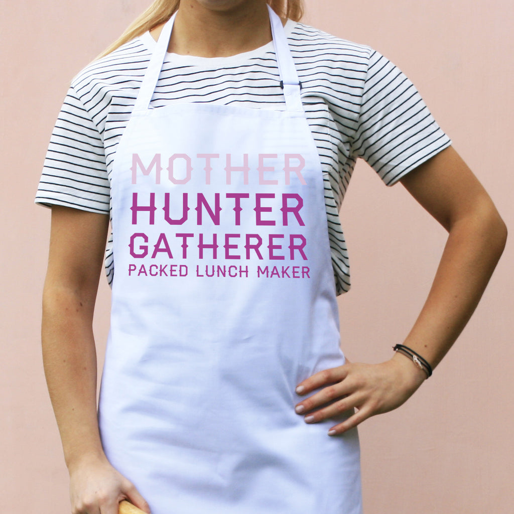 Personalised Mother Hunter Gatherer Apron