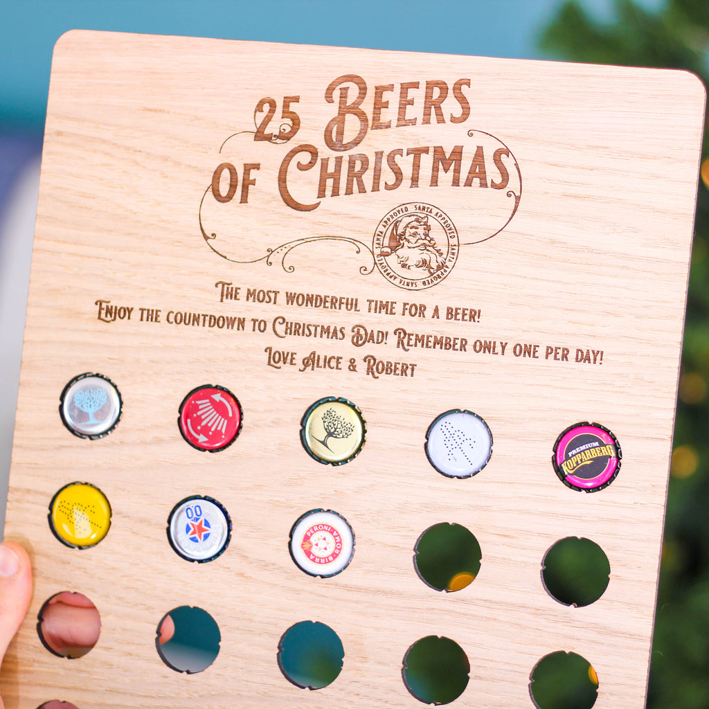 Personalised Advent Calendar Beer Cap Collector