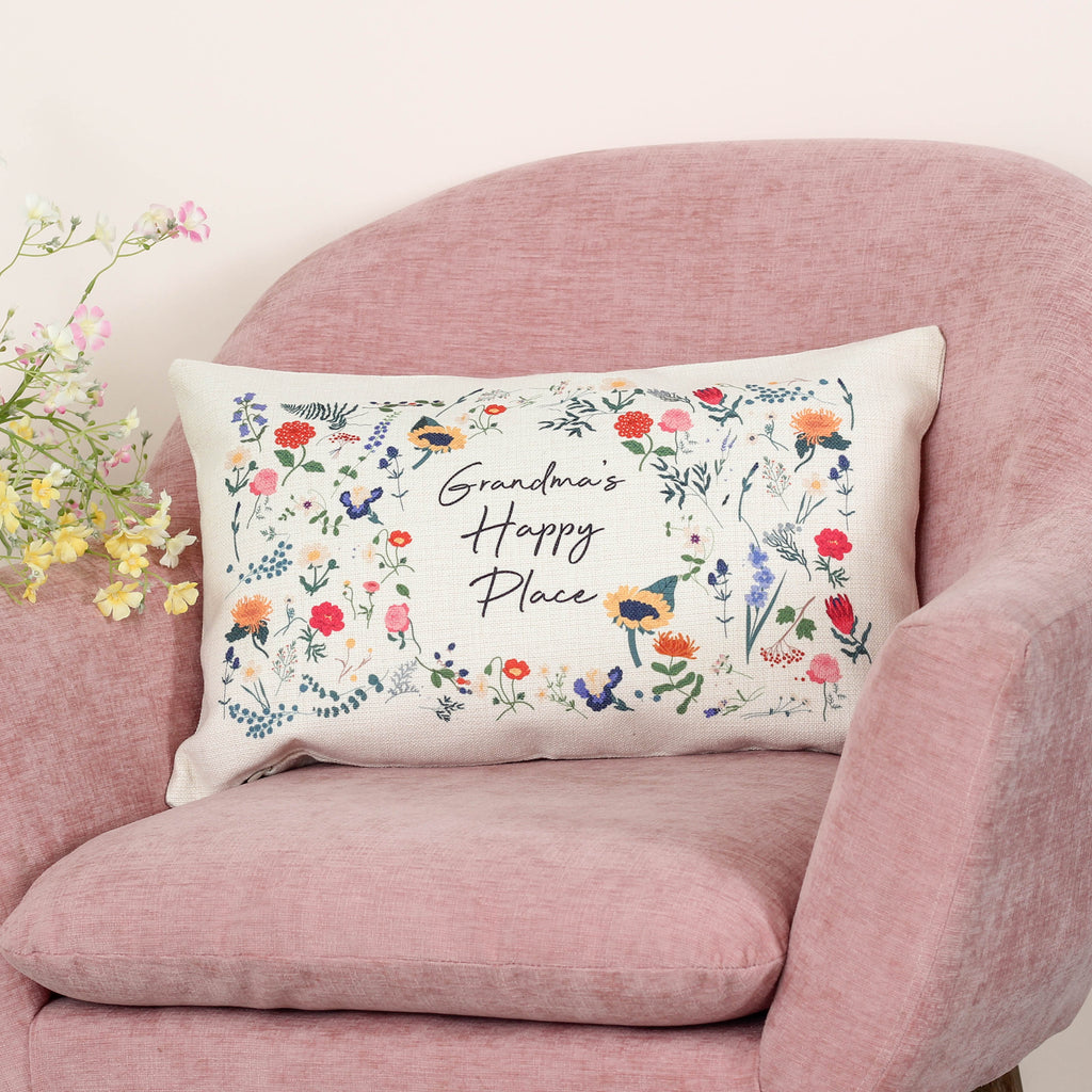 Personalised Botanical Floral Cushion For The Home