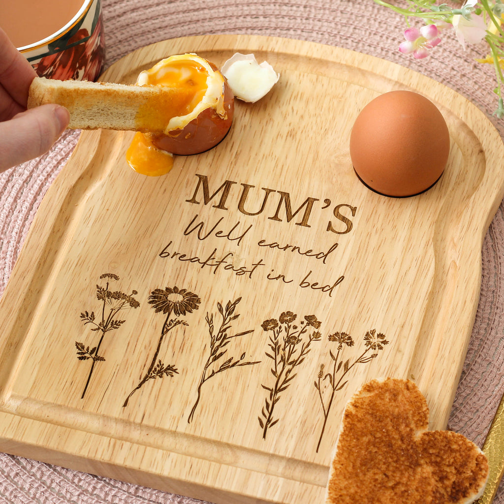 Personalised Dippy Eggs Board For Mum