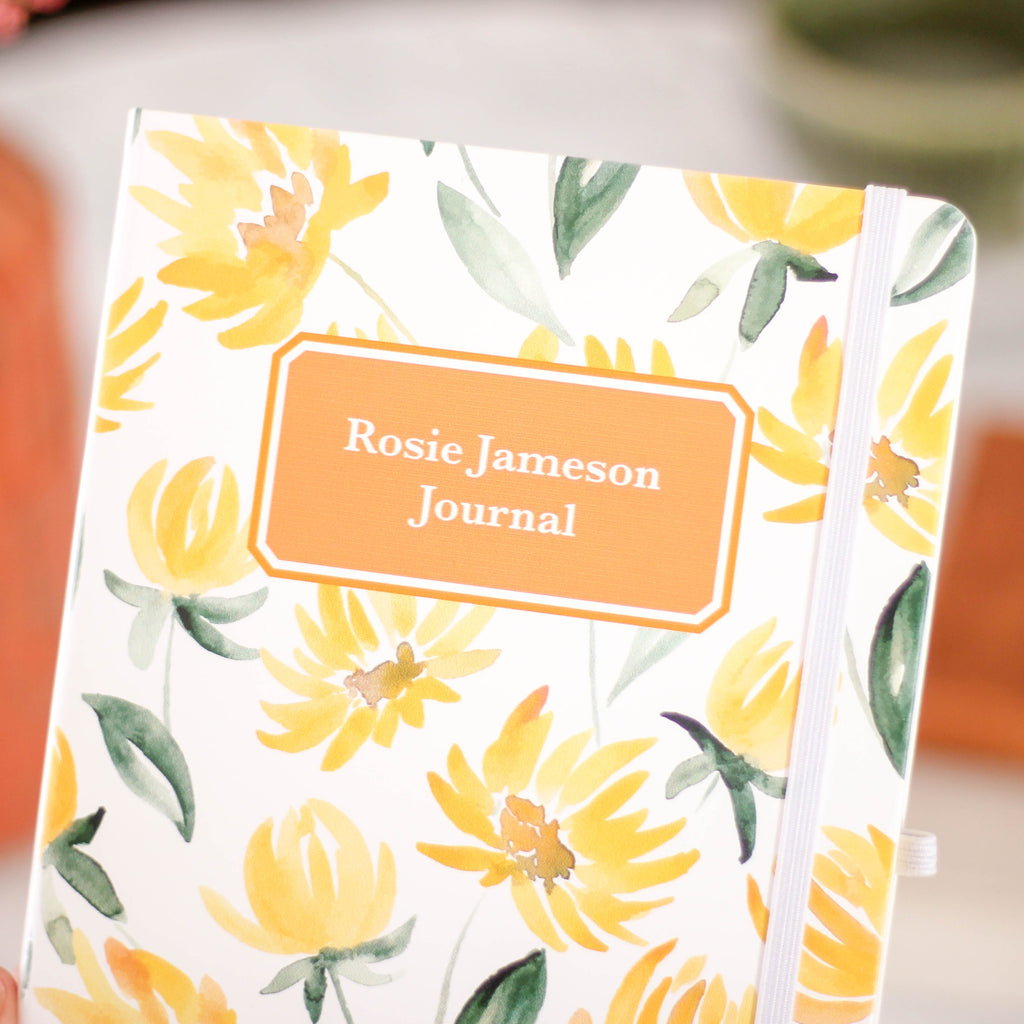 Personalised Floral Notebook Journal For Her
