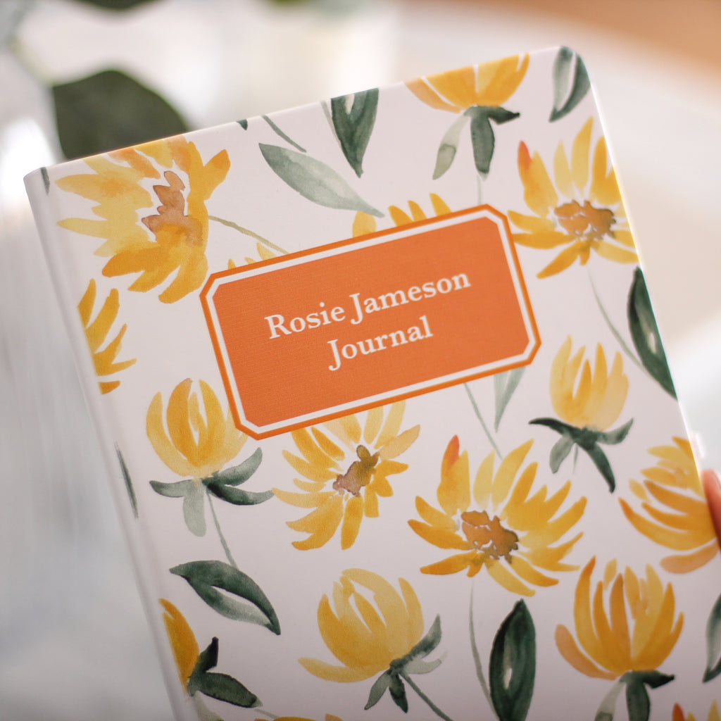 Personalised Floral Notebook Journal For Her