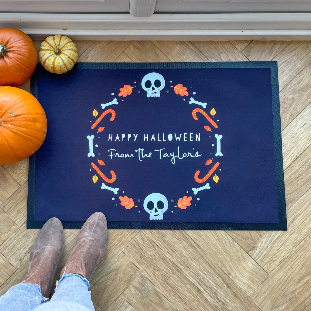 Personalised Halloween Family Name Doormat