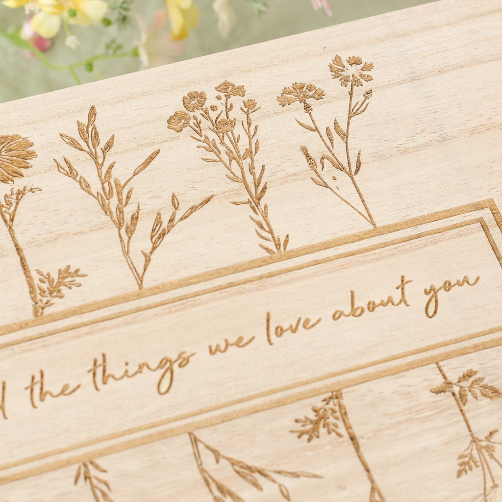 Personalised Mother's Day Floral Keepsake Box