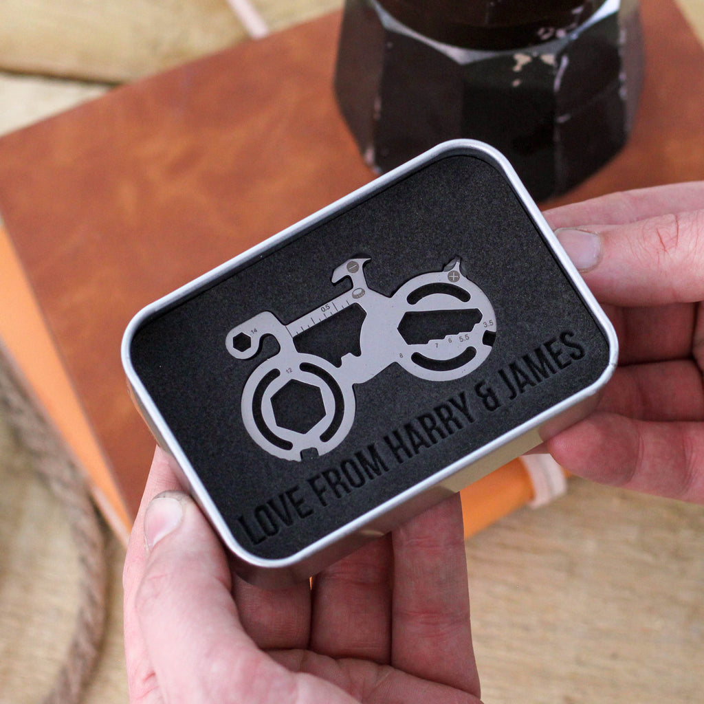 Personalised Mountain Bike Cycling Travel Tool Gift