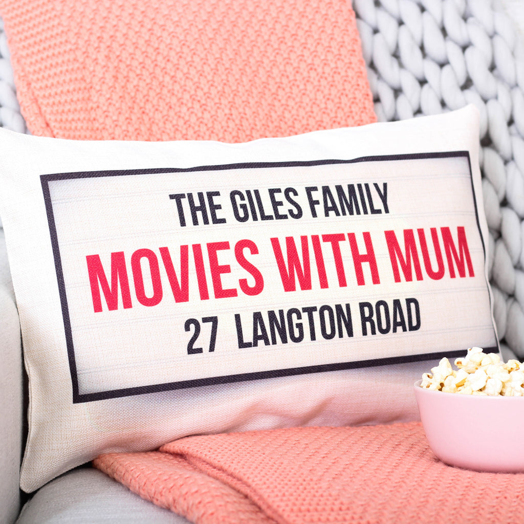 Personalised Movie With Mum Cushion For The Home