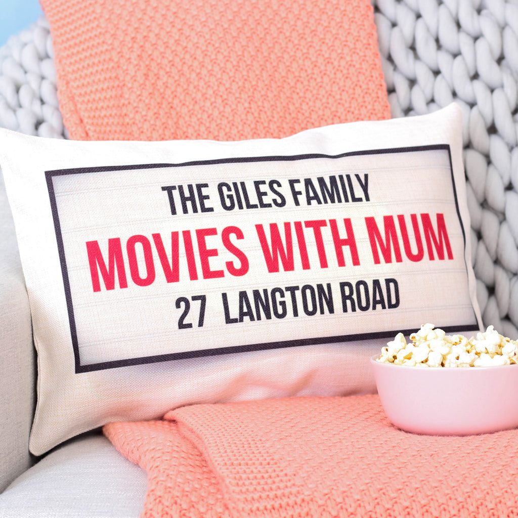 Personalised Movie With Mum Cushion For The Home
