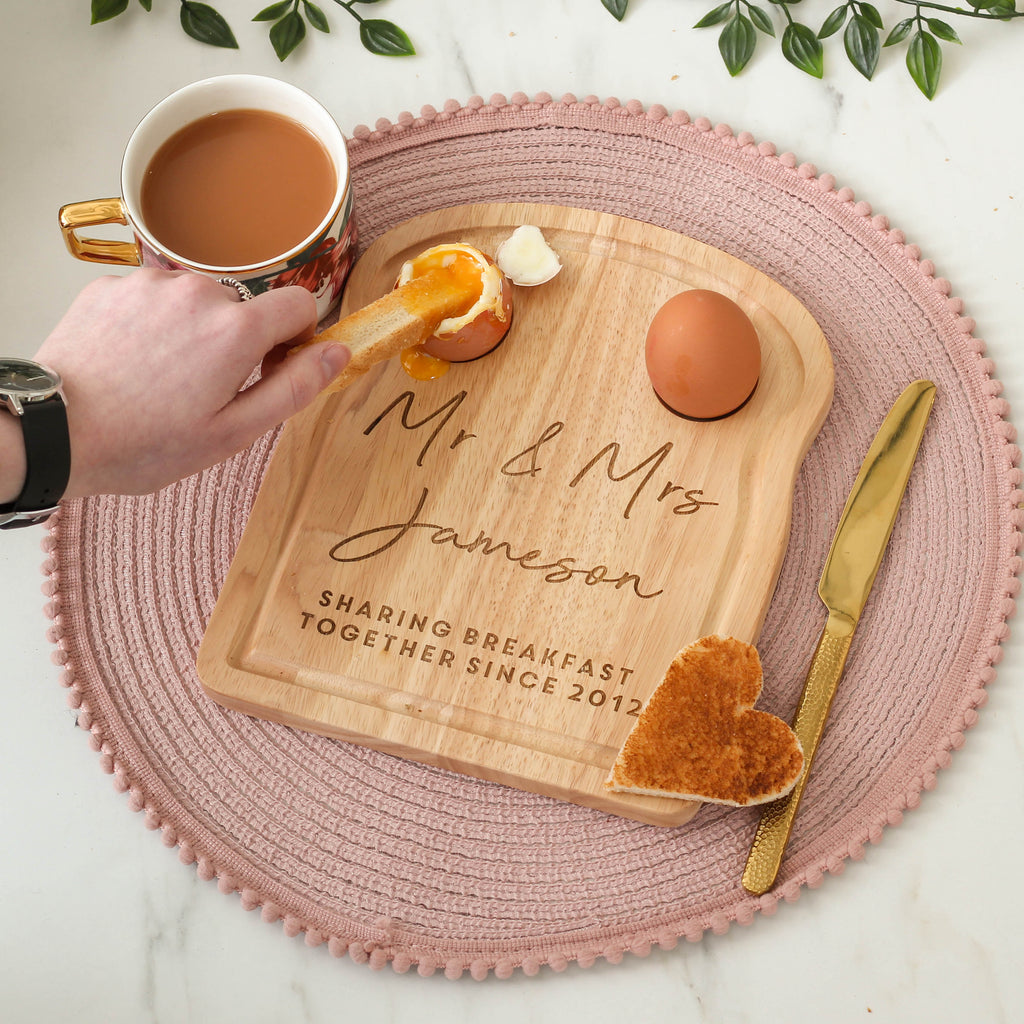 Personalised Mr And Mrs Wedding Dippy Eggs Board