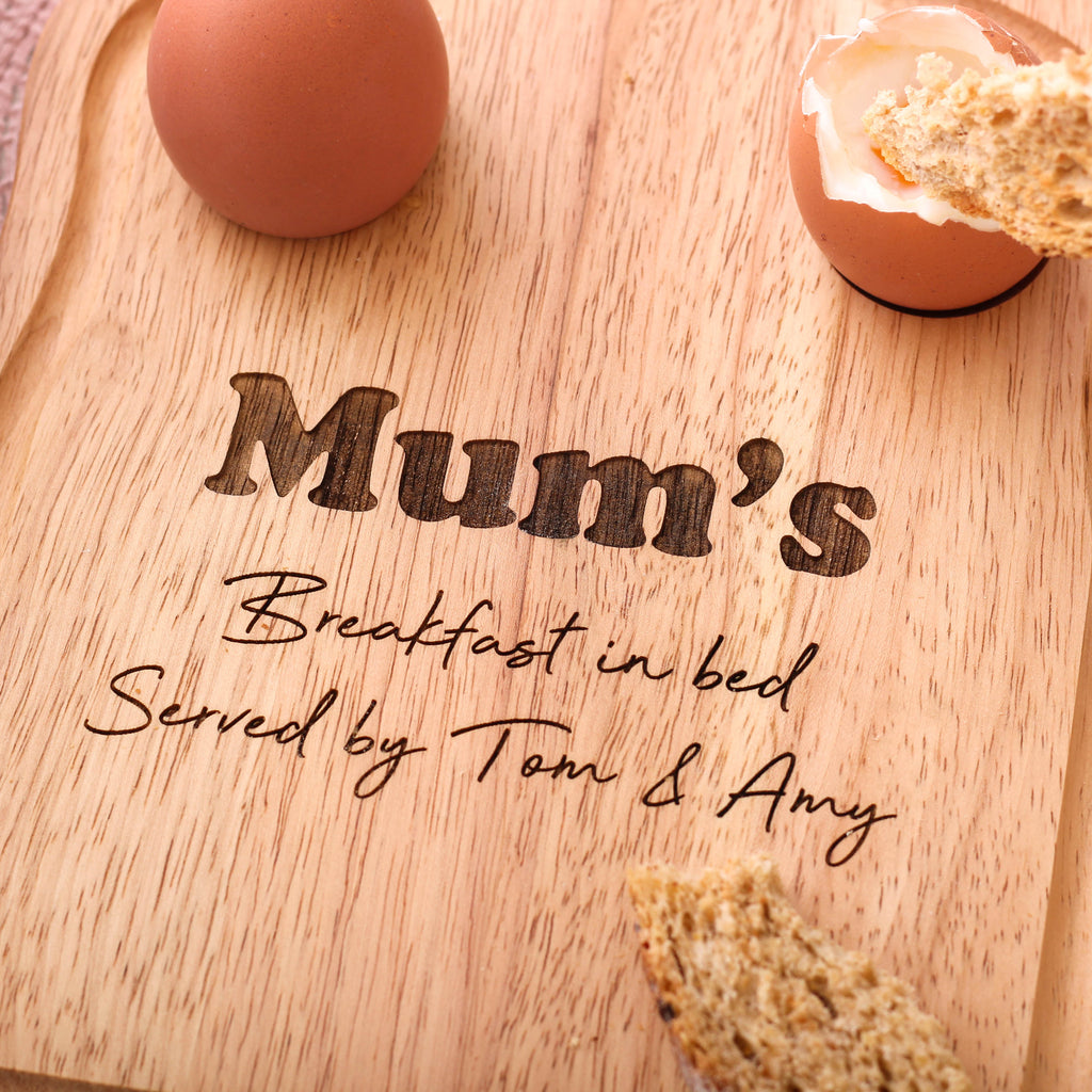 Personalised Mums Breakfast In Bed Board