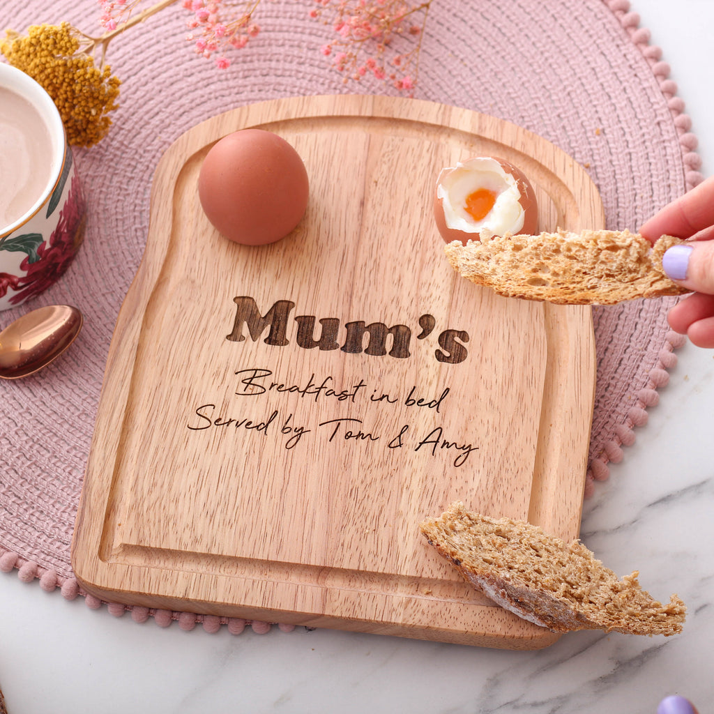 Personalised Mums Breakfast In Bed Board