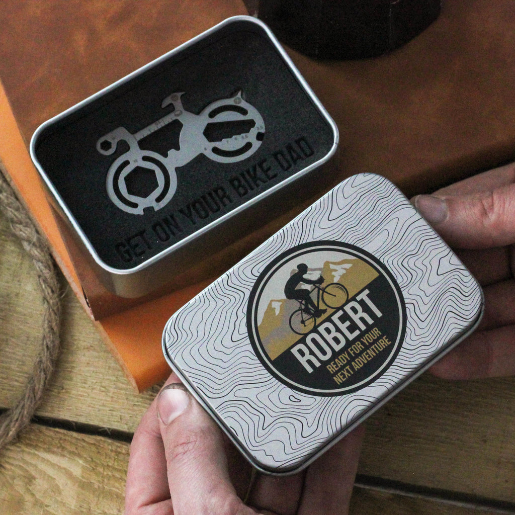 Personalised Road Bike Cycling Travel Tool Gift For Dad