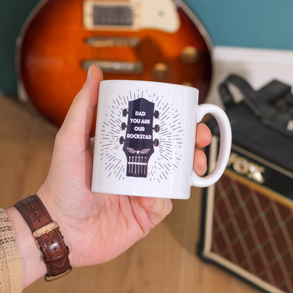 Personalised Rockstar Guitar Mug Gift For The Home