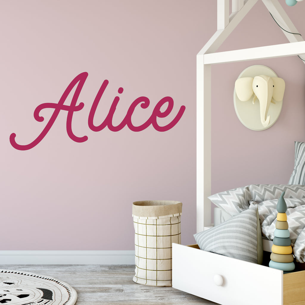 Personalised Script Name Wall Sticker