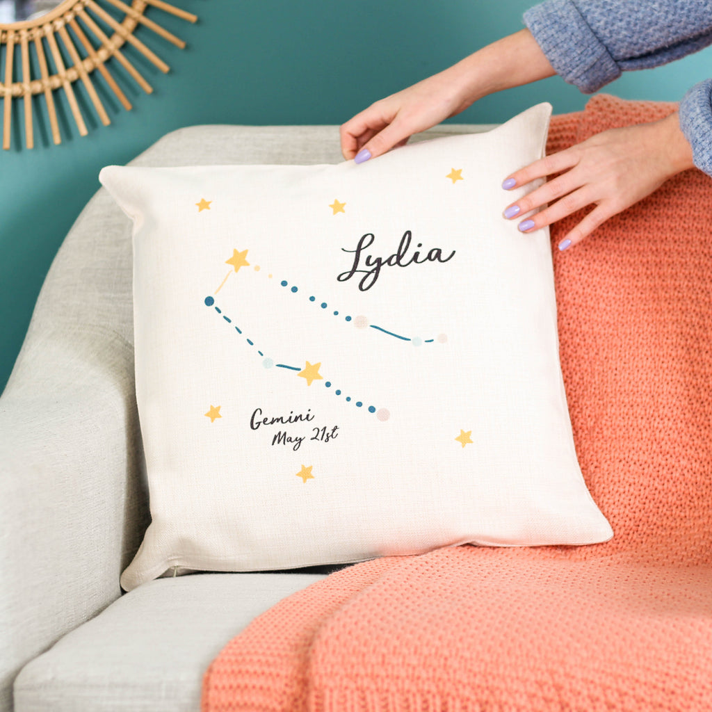 Personalised Star Sign Cushion For Her Home
