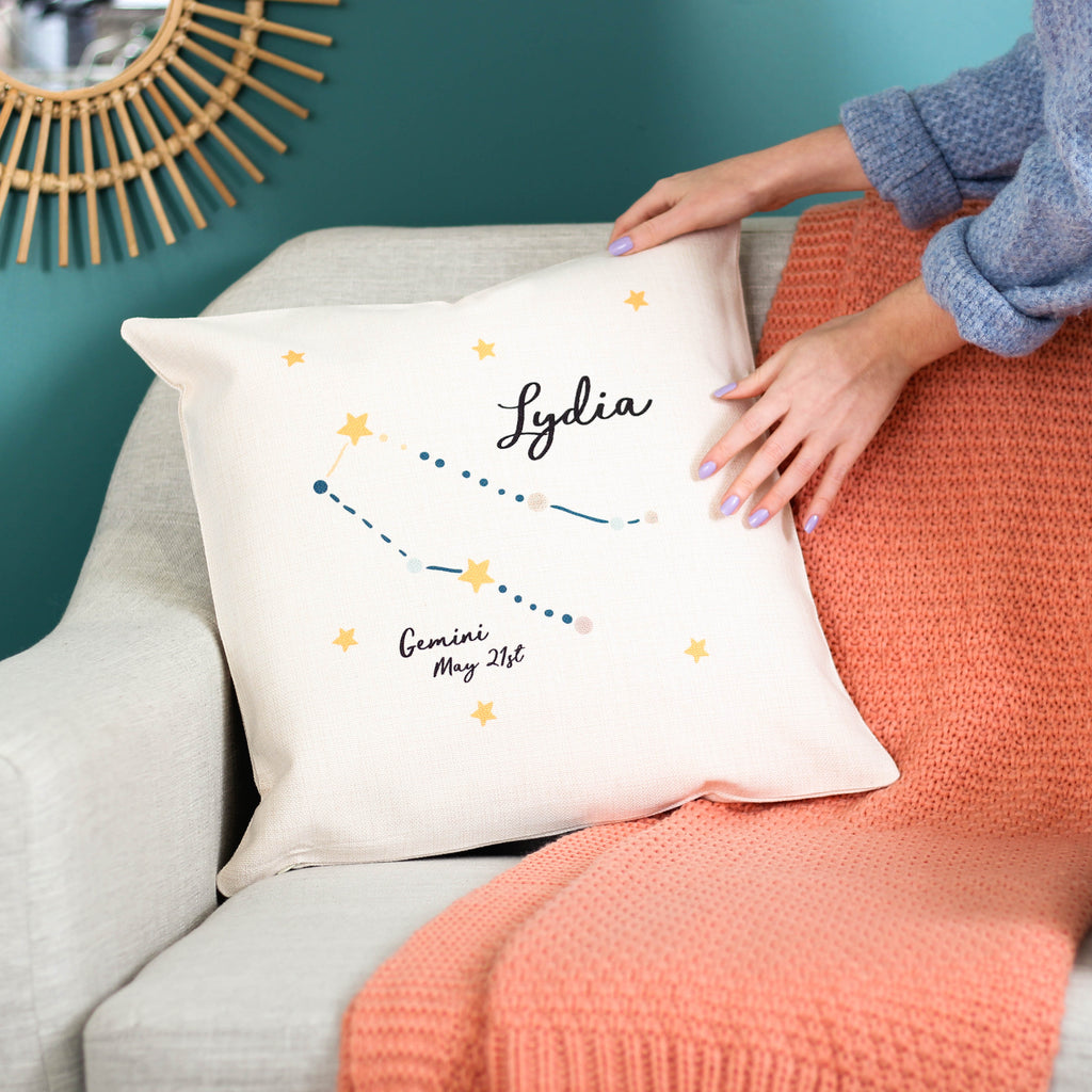 Personalised Star Sign Cushion For Her Home