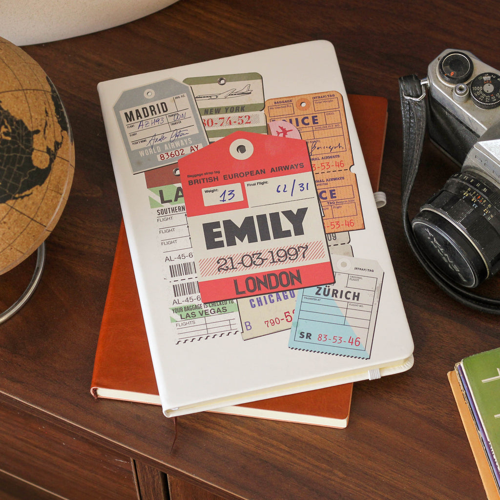 Personalised Travel Memories Gift Notebook