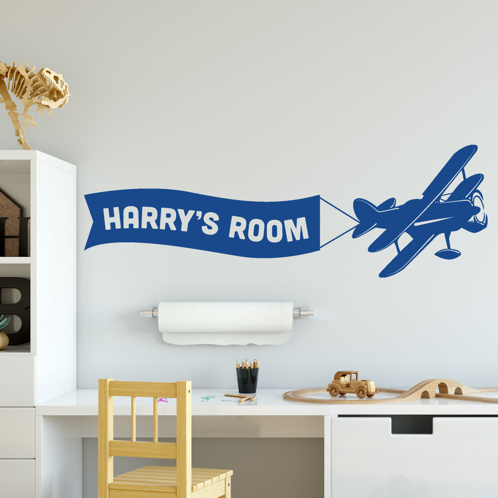 Personalised Airplane Wall Sticker