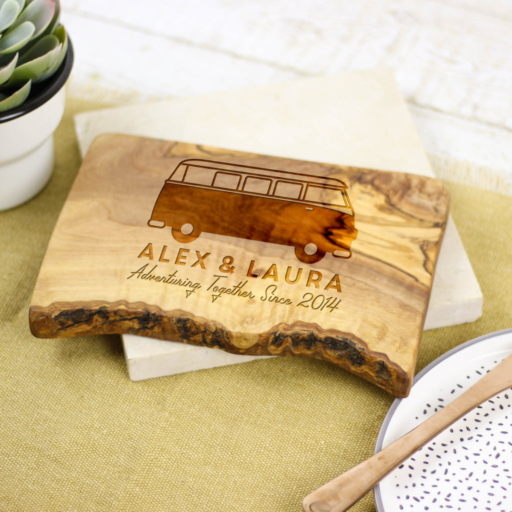 Personalised Campervan Cheese Board