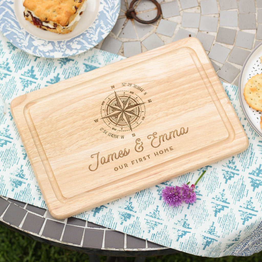 Personalised Compass Chopping Board