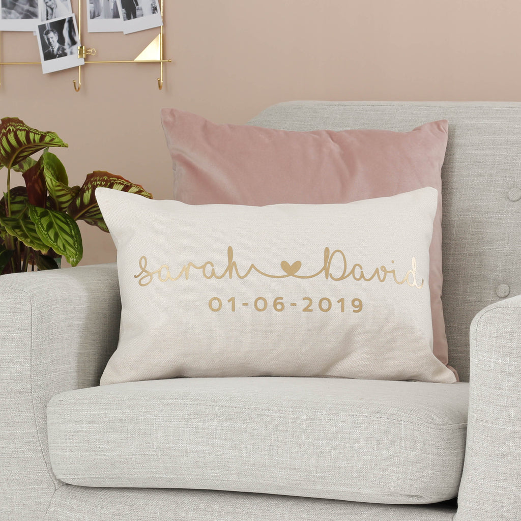 Personalised Couples Name Cushion