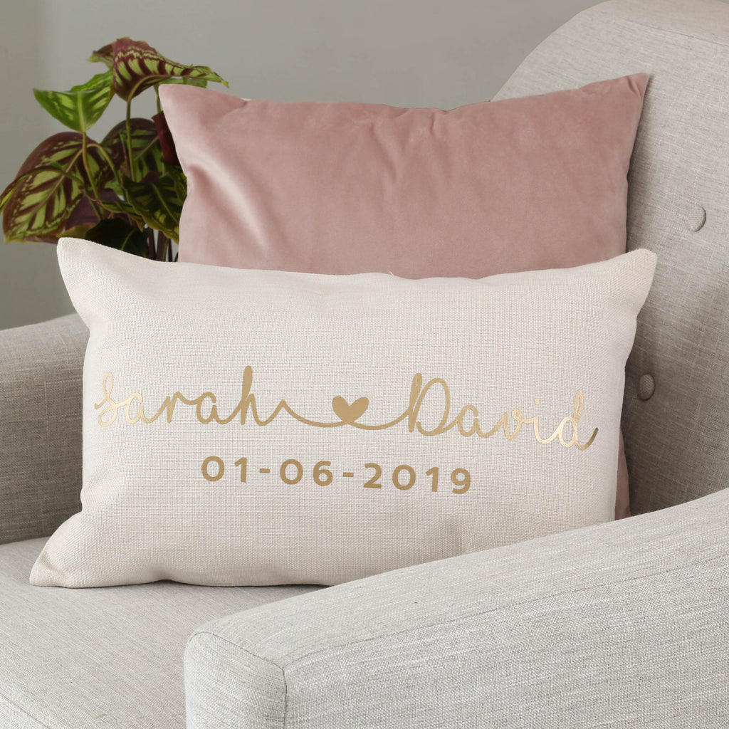 Personalised Couples Name Cushion