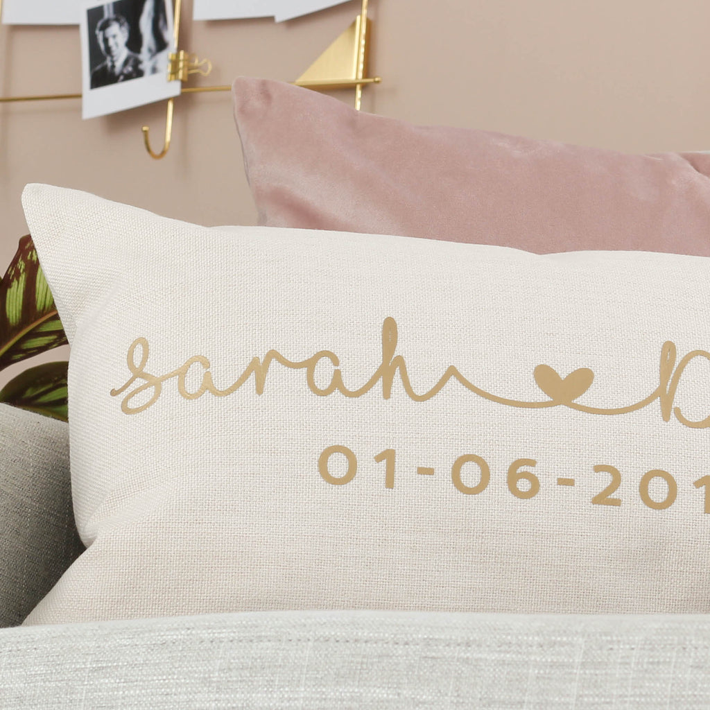 Personalised Couples Name Cushion