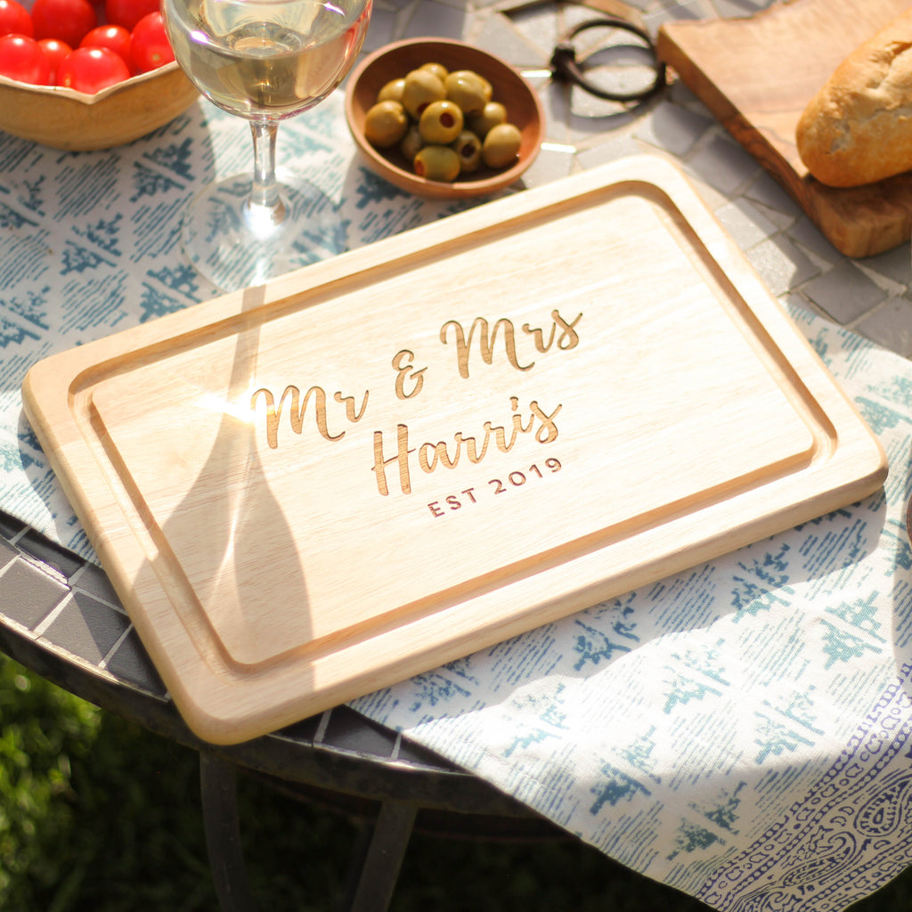 Personalised Mr And Mrs Slate Board