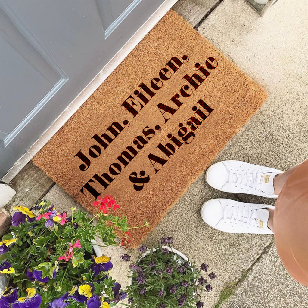 Personalised Names Doormat