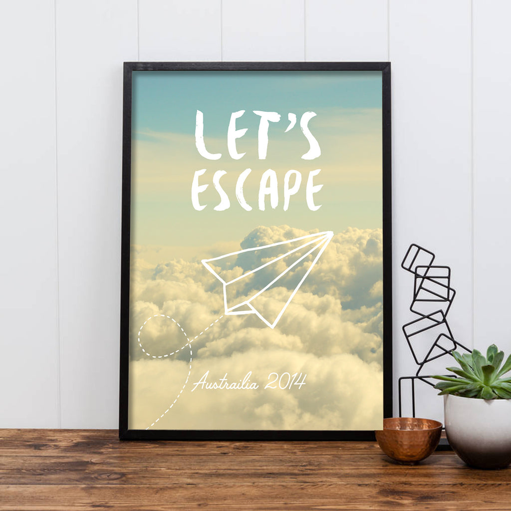 Personalised Paper Plane Print