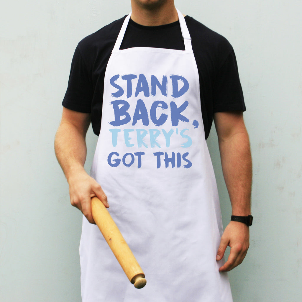 Personalised Stand Back Apron