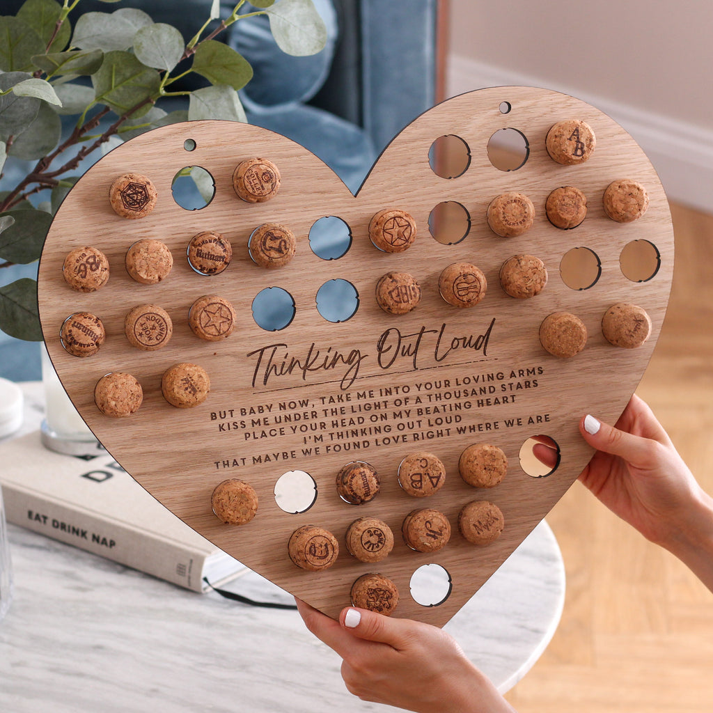 Wooden Heart Song Lyrics Cork Wedding Gift