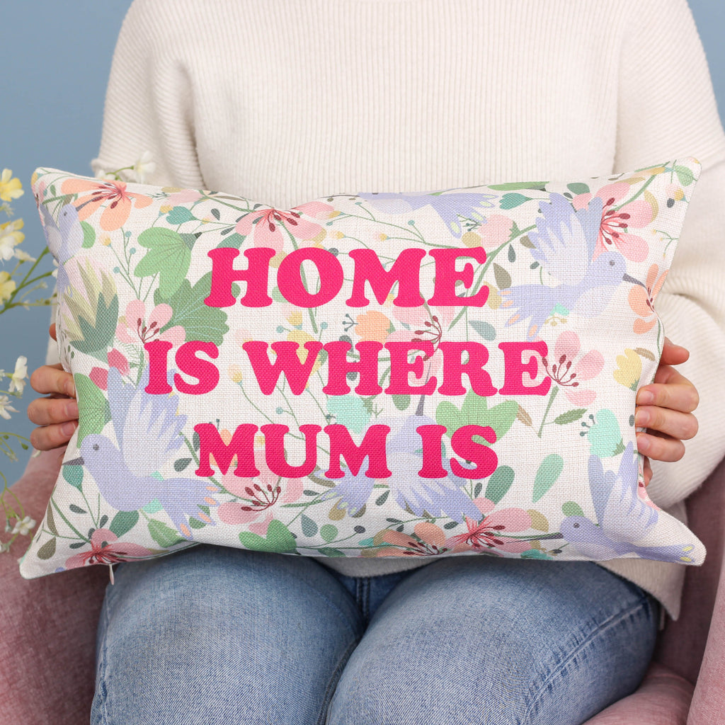 Personalised Mum Floral Cushion