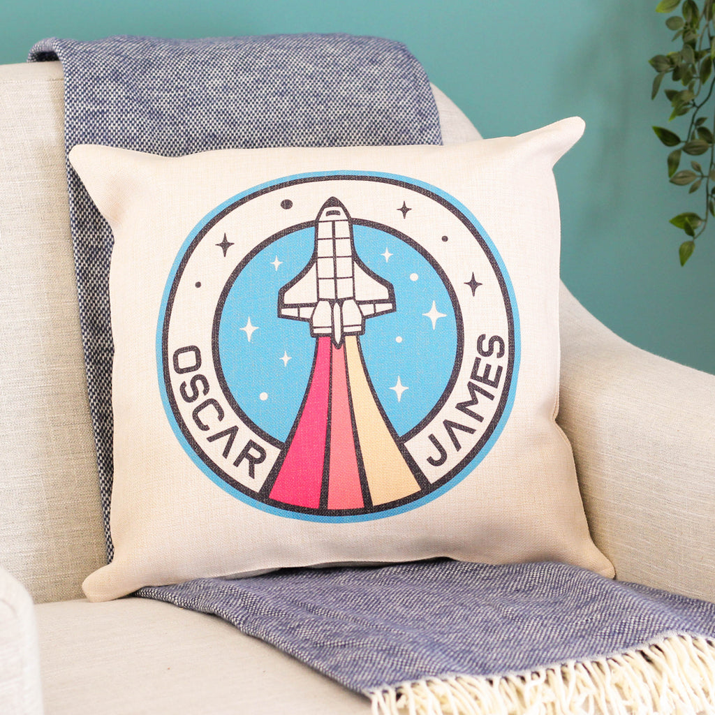 Personalised Astronaut Cushion Kids Room Nursery Decor
