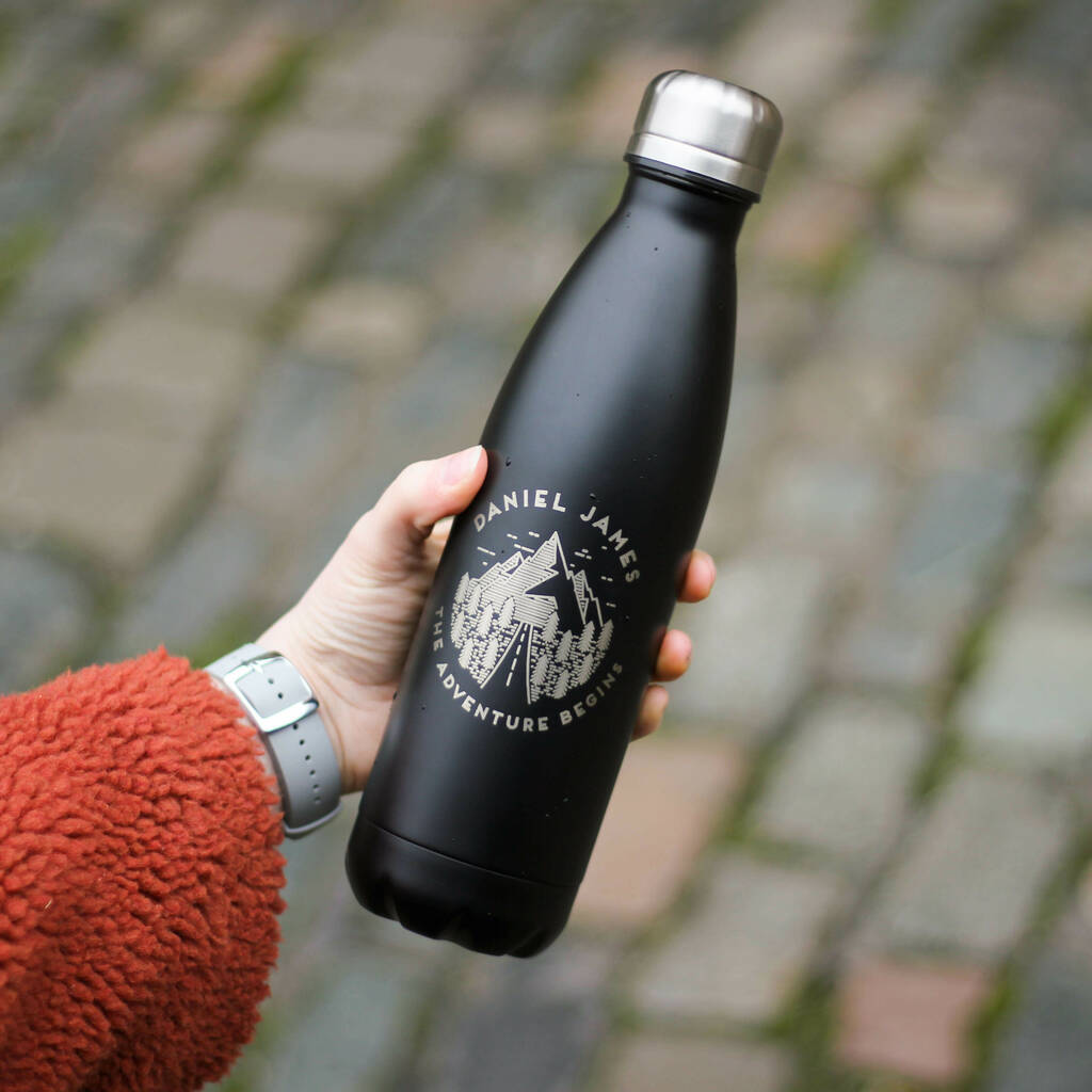 Personalised Reusable Adventure Bottle For Dad