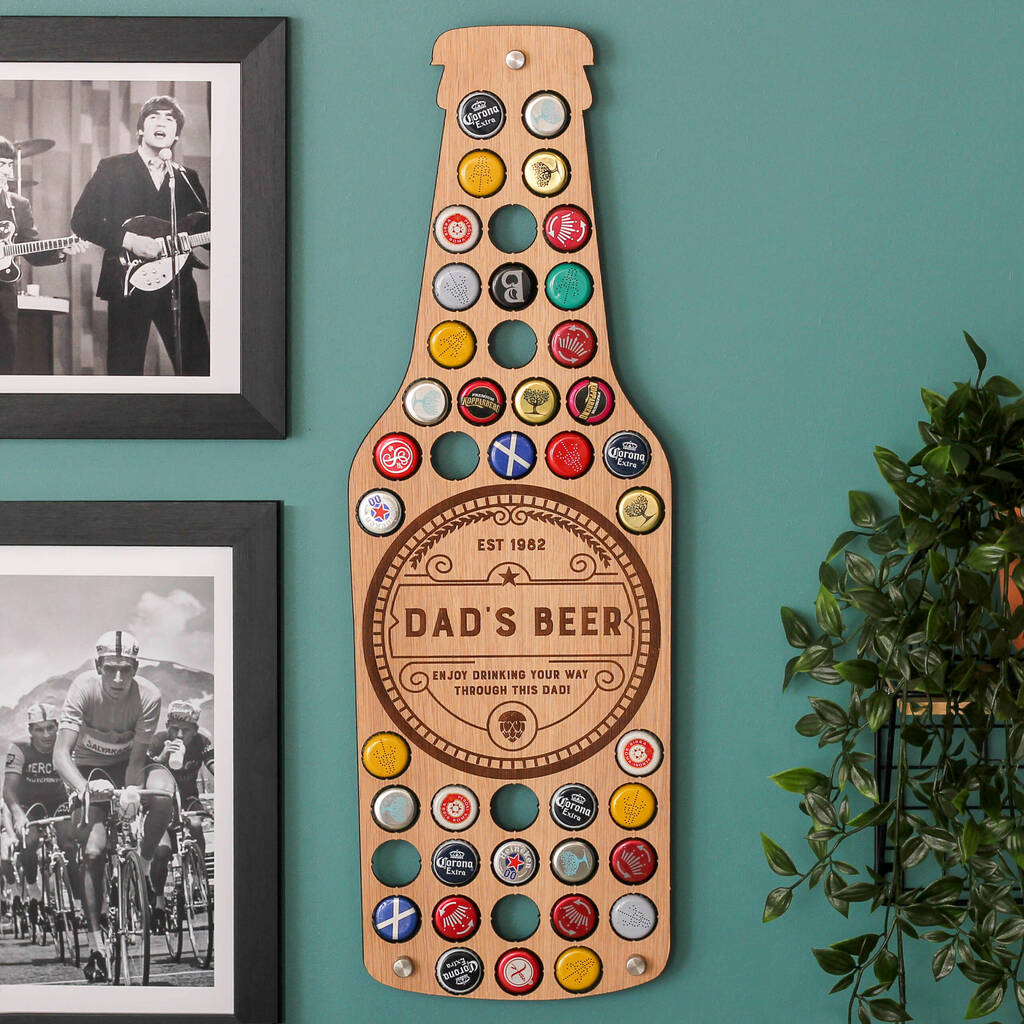 Personalised Beer Bottle Wall Art For The Home